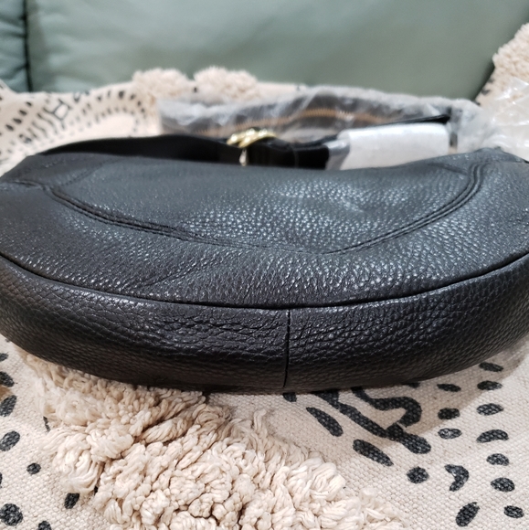 NEW NIXON BLACK LEATHER CROSSBODY BAG - Picture 12 of 13